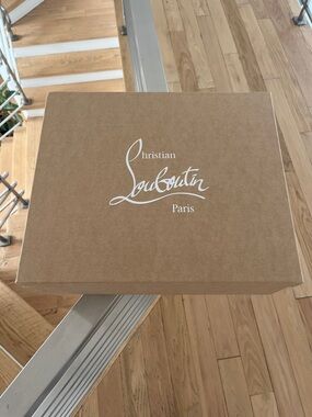 Christian Louboutin Brown Box with White Logo